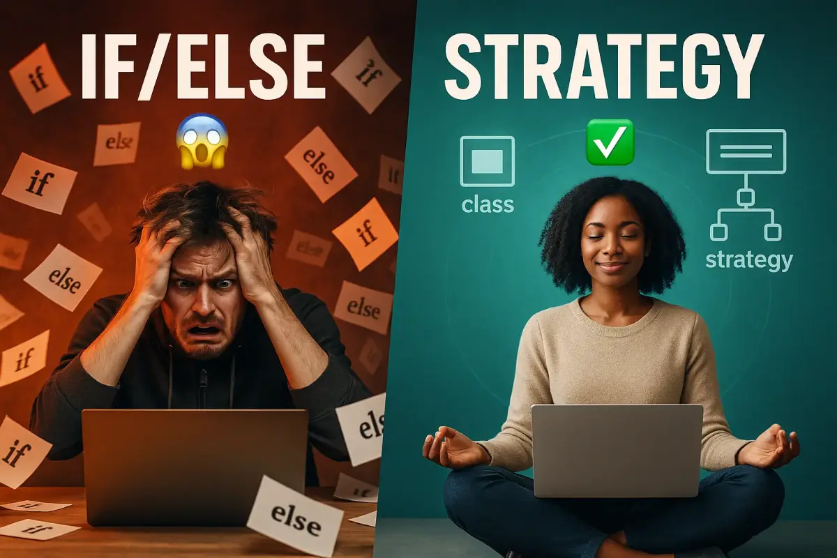 Découvrez comment faire évoluer votre code Symfony de l'approche naïve avec des if/else vers le design pattern Strategy. Tutoriel complet avec exemples concrets.