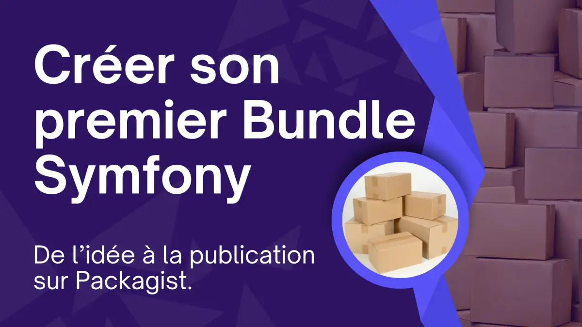 Cela faisait un moment que l'idée me trottait dans la tête. Je n'ai jamais trouvé de contenu clair, simple et concret en français sur la création de bundles Symfony. Et à force d'en parler, de faire des vidéos, de lire vos messages… j'ai réalisé que beaucoup d'entre vous me posaient les mêmes questions : « Comment créer un bundle Symfony ? », « C'est quoi la différence avec un service ? », « Comment le publier sur Packagist ? ». Découvrez les coulisses de cette formation complète.